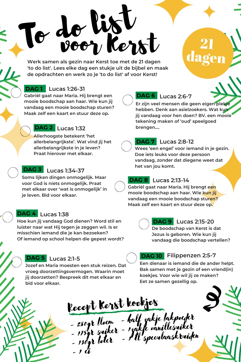 Kerst To Do List