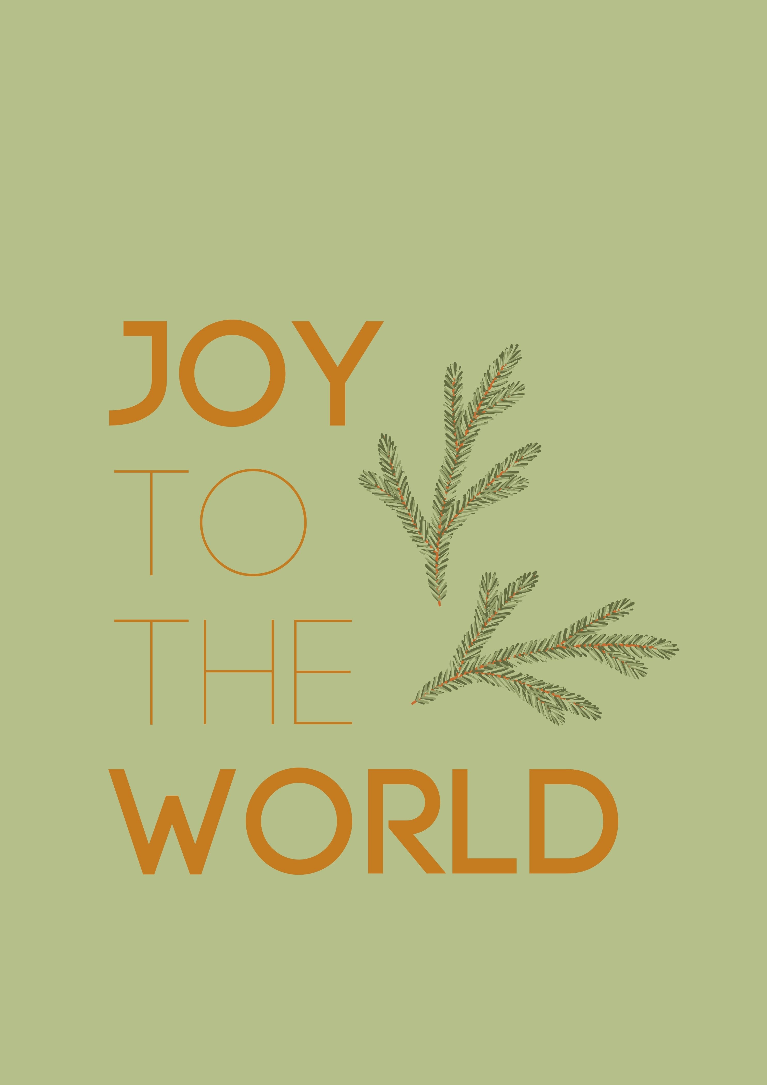 Ansichtkaart Kerst Joy To The World